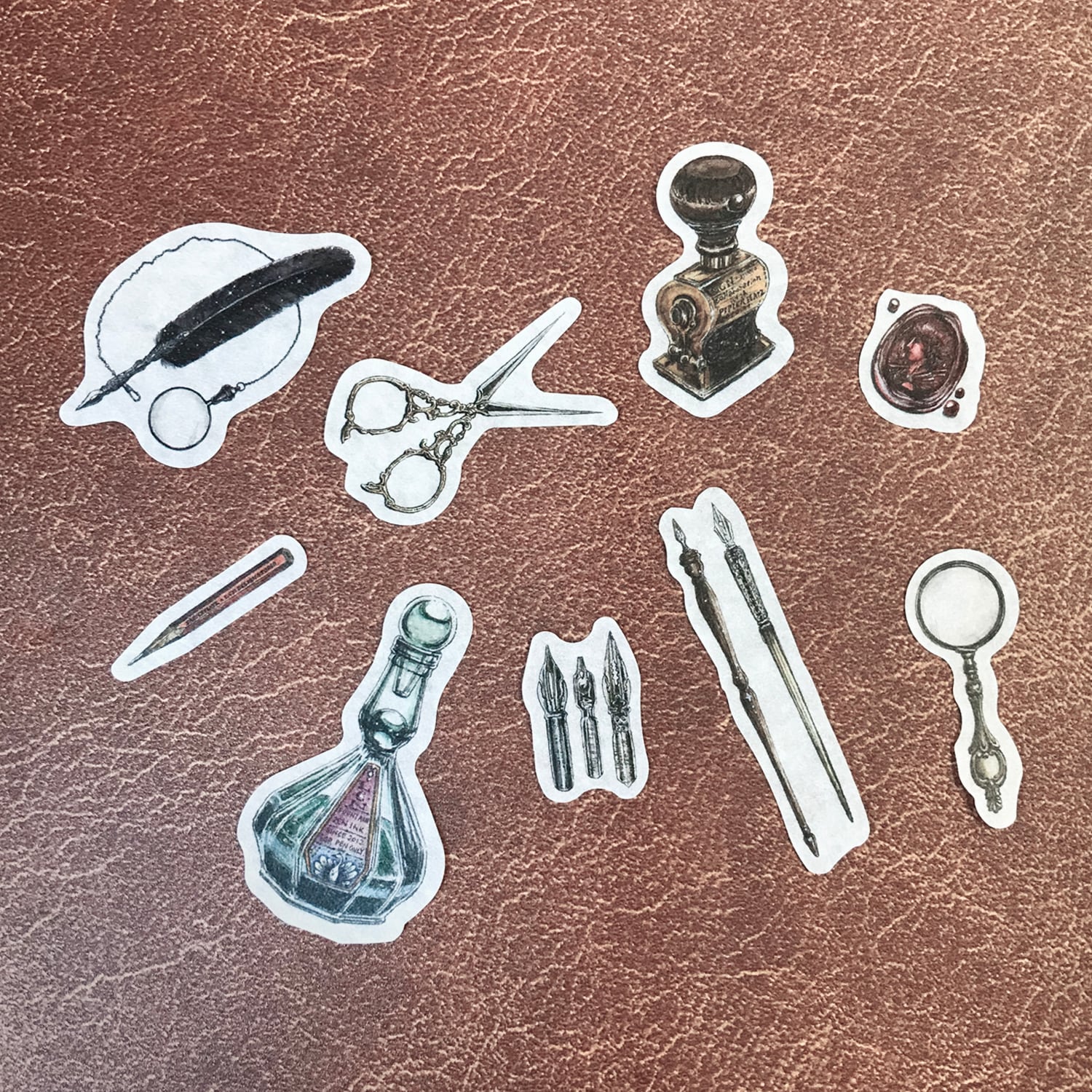 パピアプラッツ LINCHIANING フレークシール Antique stationery