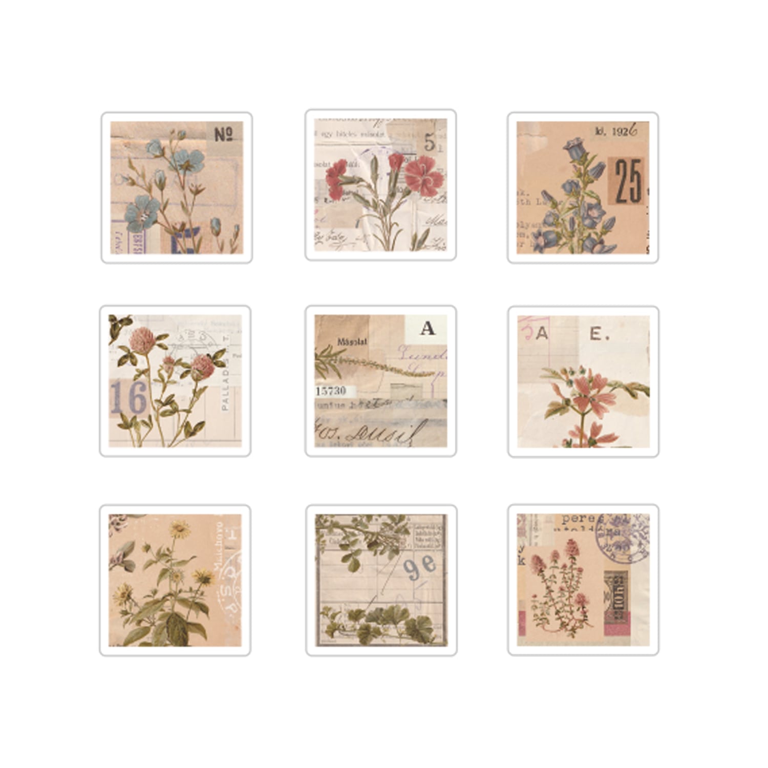 パピアプラッツ SUNNYSUNDAY フレークシール Square