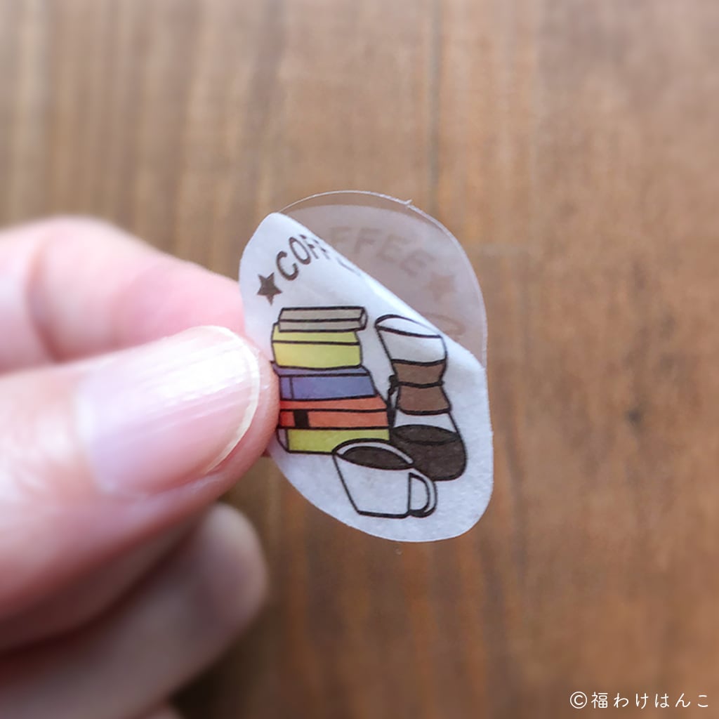 福わけはんこ　フレークシール／Coffee Break