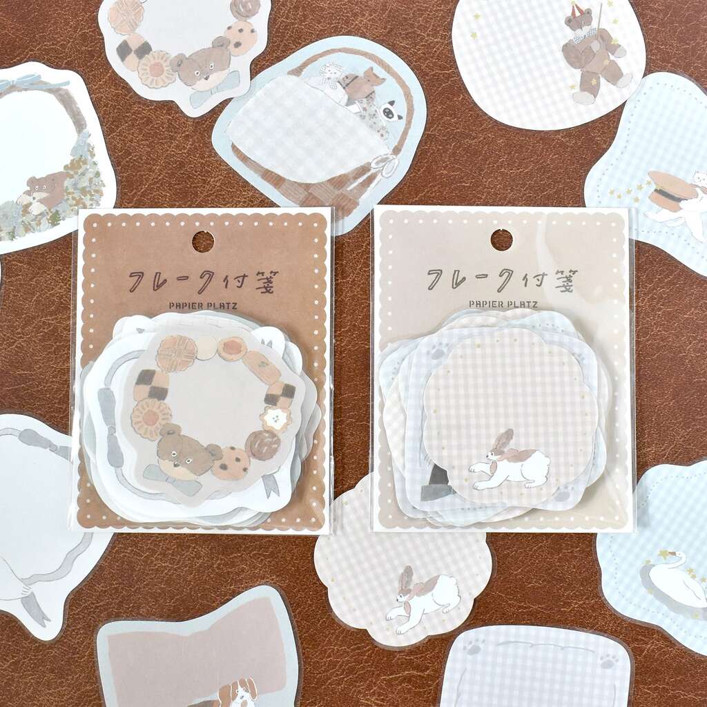 【再入荷】新登場フレーク付箋 ！パピアさん人気商品補充