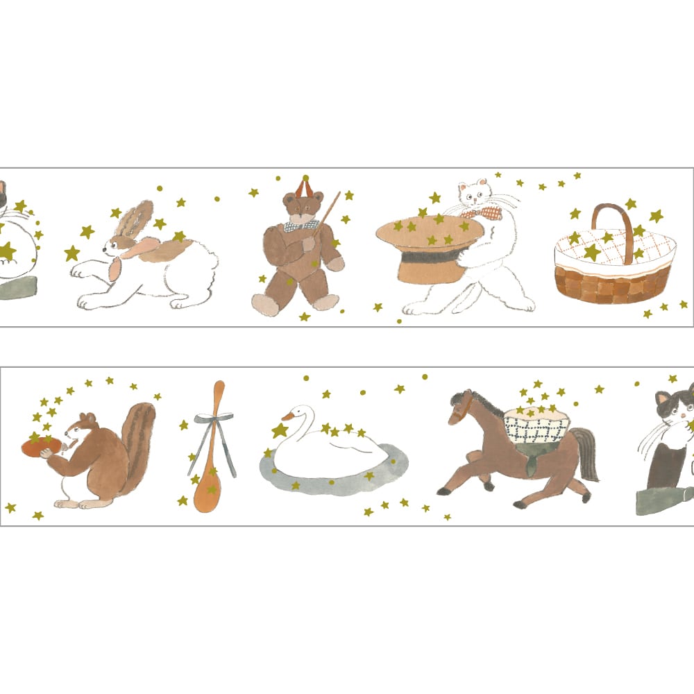 トビマツショウイチロウ　金箔入りマスキングテープ