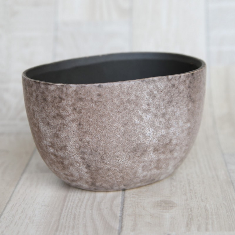 Arnem grey ceramic pot oval S