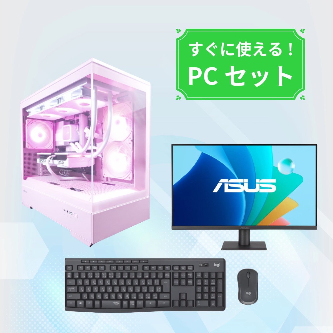【すぐに使える!GAMEMAN CIEL MINI】ゲーミングデスクトップPC【Core Ultra7 265KF/RTX 5060Ti 8GB搭載】ピンク