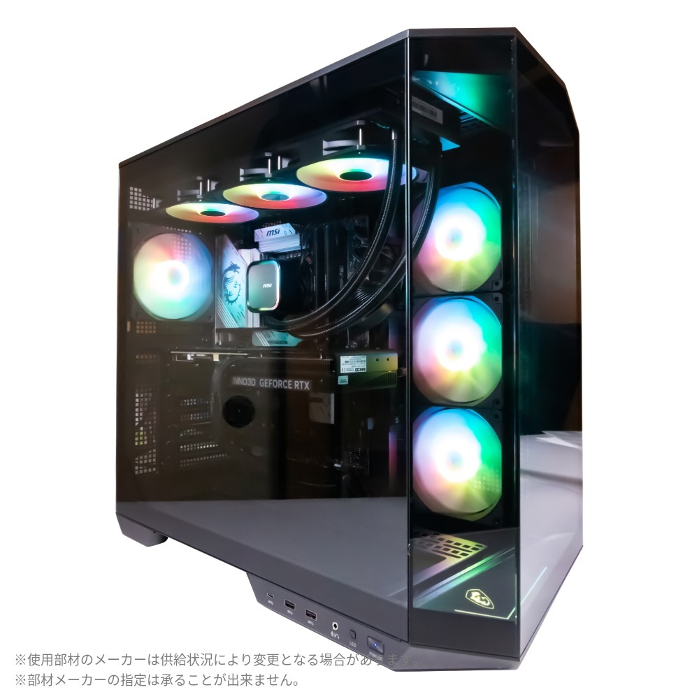 【GAMEMAN CIEL】ゲーミングデスクトップPC【Core Ultra7 270K Plus/RTX 5070Ti搭載】ブラック