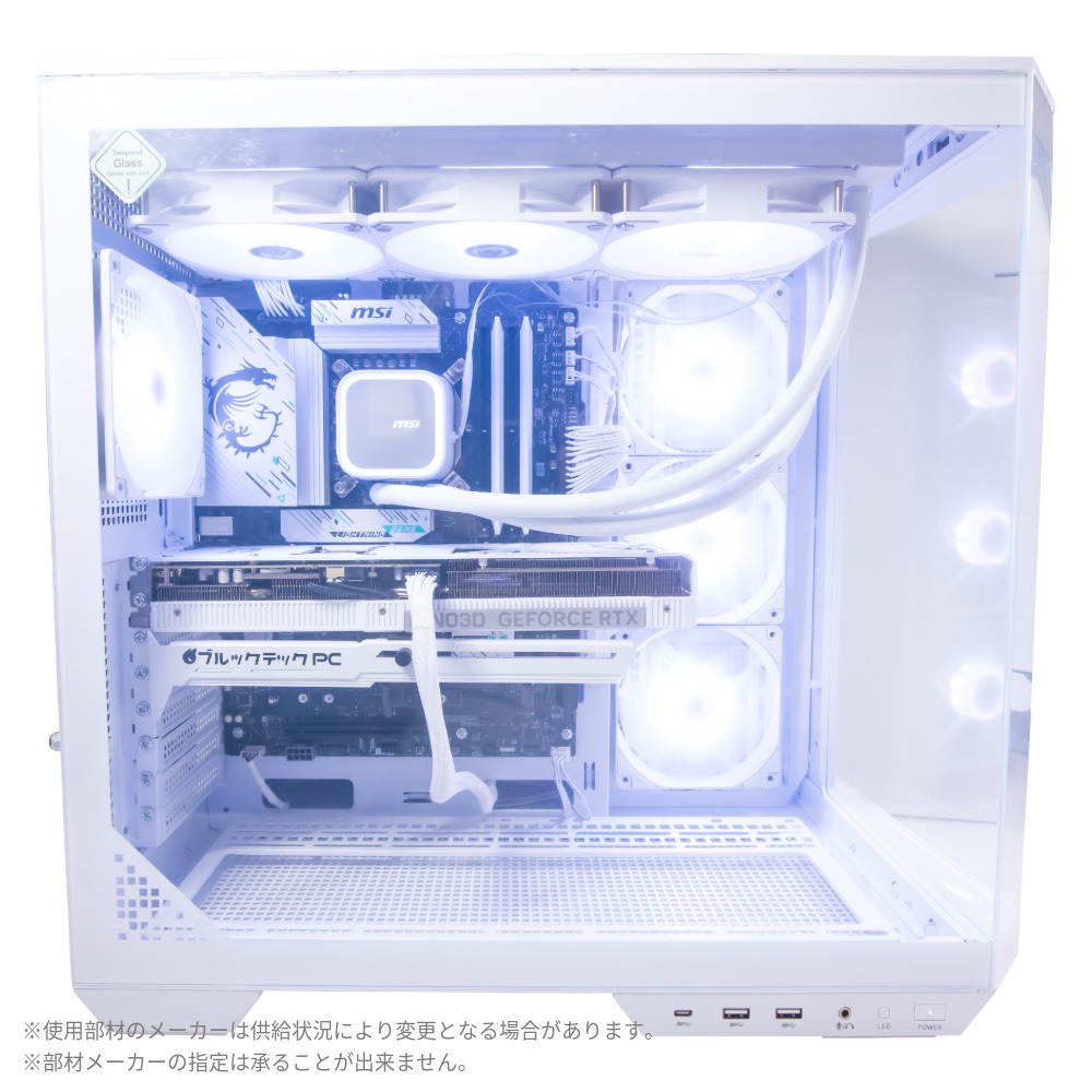【GAMEMAN CIEL】ゲーミングデスクトップPC【Core Ultra7 270K Plus/RTX 5070Ti搭載】ホワイト
