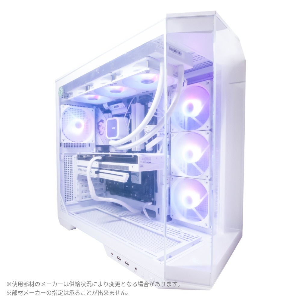 【GAMEMAN CIEL】ゲーミングデスクトップPC【Core Ultra7 270K Plus/RTX 5070Ti搭載】ホワイト