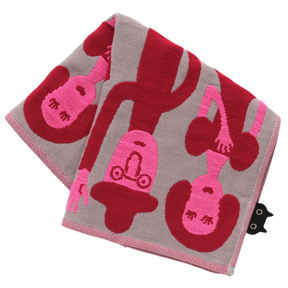 アツコマタノ 三重ガーゼハンカチ ARA!YAH! グレー 【Atsuko