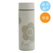 マリークワント　ステンレスボトル（300ml）保温・保冷・氷止め付き　くすみパステル　デイジー　アイボリー　【MARY QUANT　マリークワント　マリクワ】