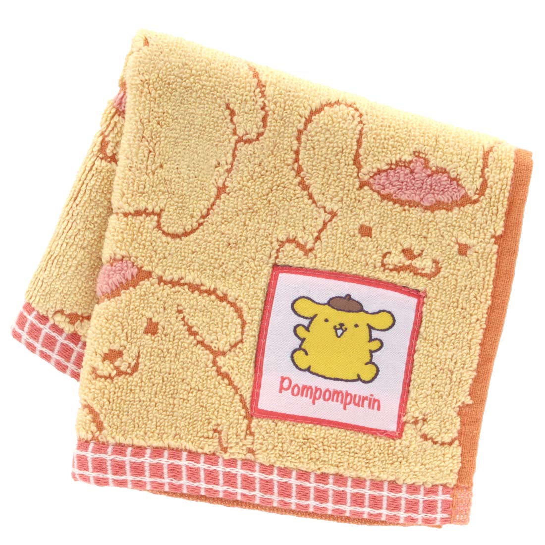 ポムポムプリン タオルハンカチ 0049 イエロー 【POMPOMPURIN