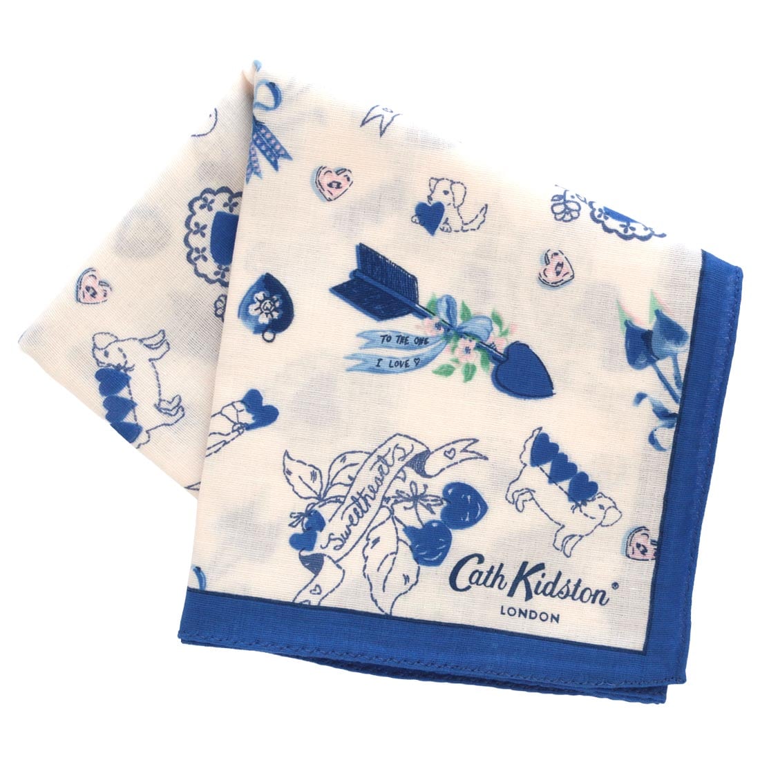 キャス キッドソン 大判 ガーゼハンカチ（58cm）ROYAL FRIENDS ピンク