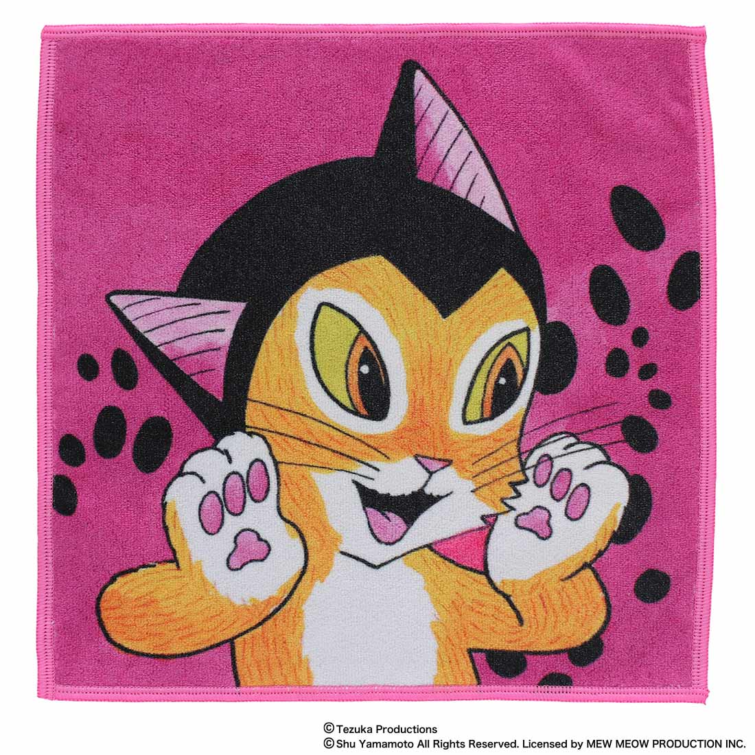 キャットアート シェニール織 タオルハンカチ 猫星月夜/ヴィンセント