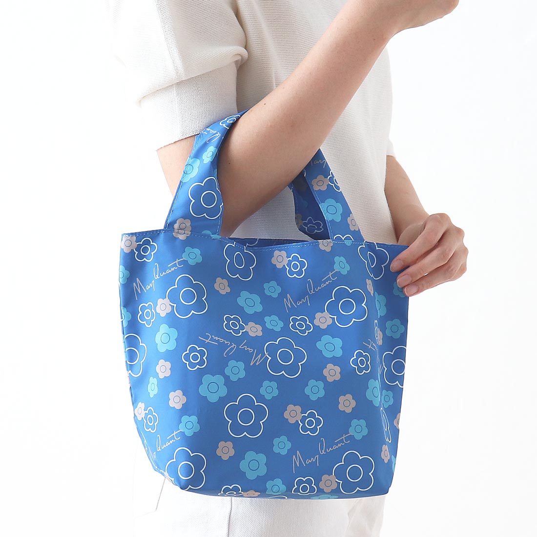 マリークワント エコバッグ/マイバッグ 巾着付き キルティング柄