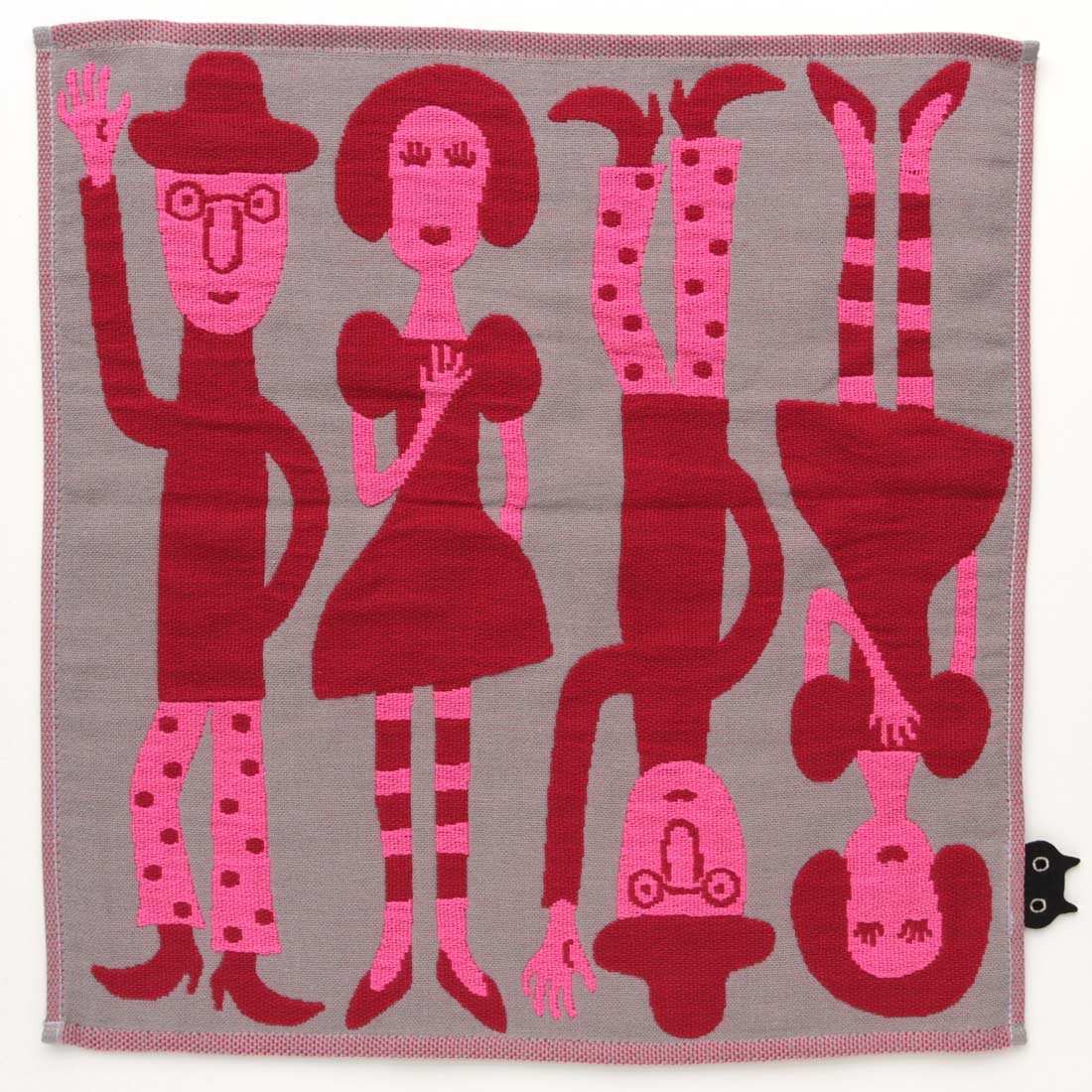 アツコマタノ 三重ガーゼハンカチ ARA!YAH! グレー 【Atsuko Matano