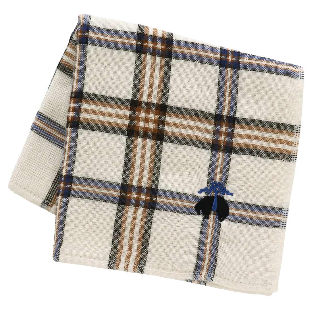 ブルックス ブラザーズ 表ガーゼ地・裏タオルハンカチ（ブランド専用