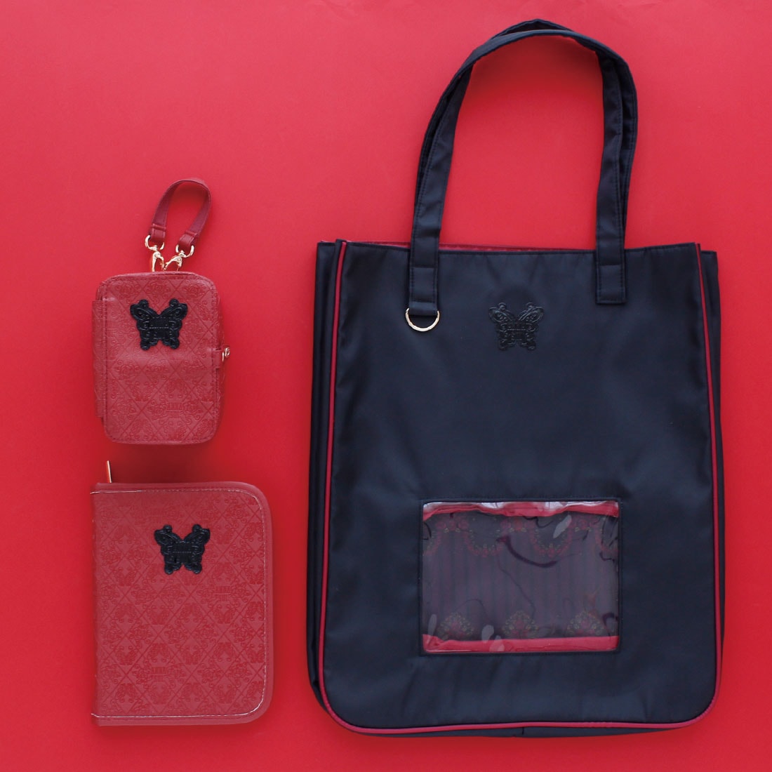 アナ スイ 推し活 マルチケース レッド 【アナスイ ANNA SUI