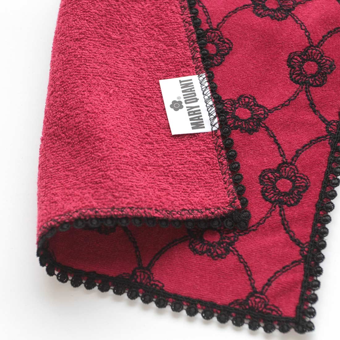 マリークワント レースハンカチ デイジーレース レッド 【MARY QUANT