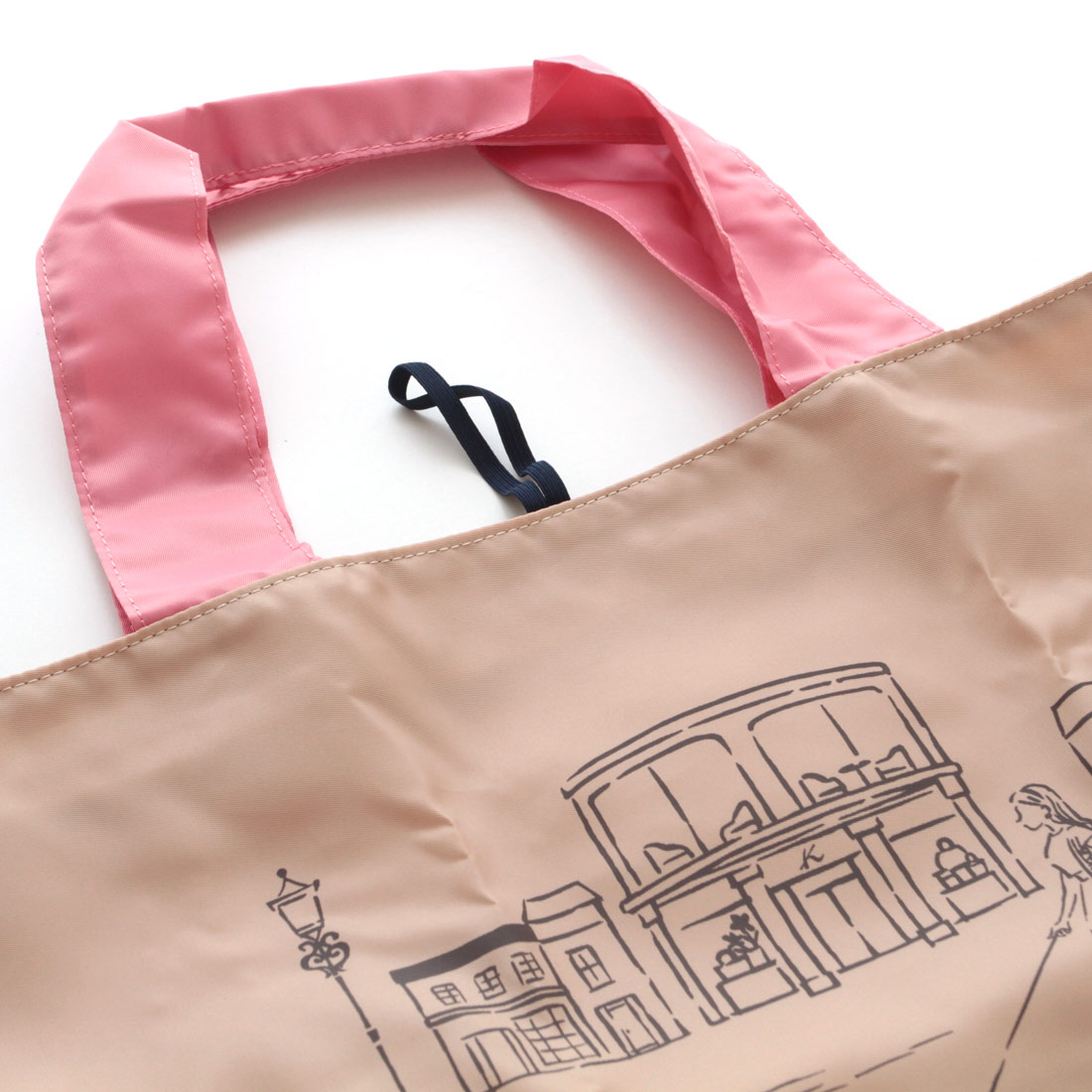 キタムラのバック キタムラ エコバッグ/マイバッグ 街並み （パッケージ入り） ベージュ