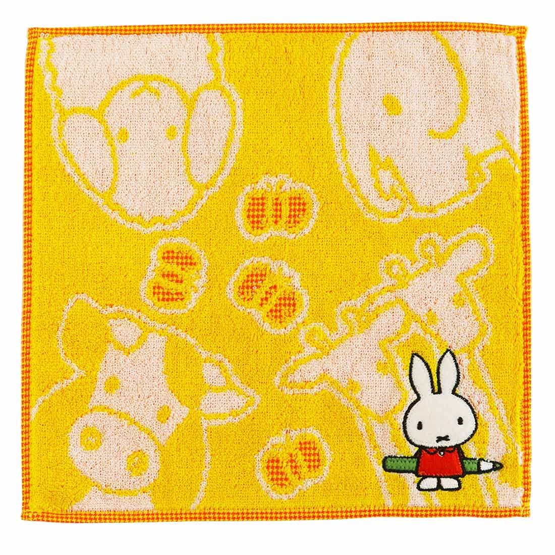 ミッフィー タオルハンカチ どうぶつえん イエロー 【miffy  