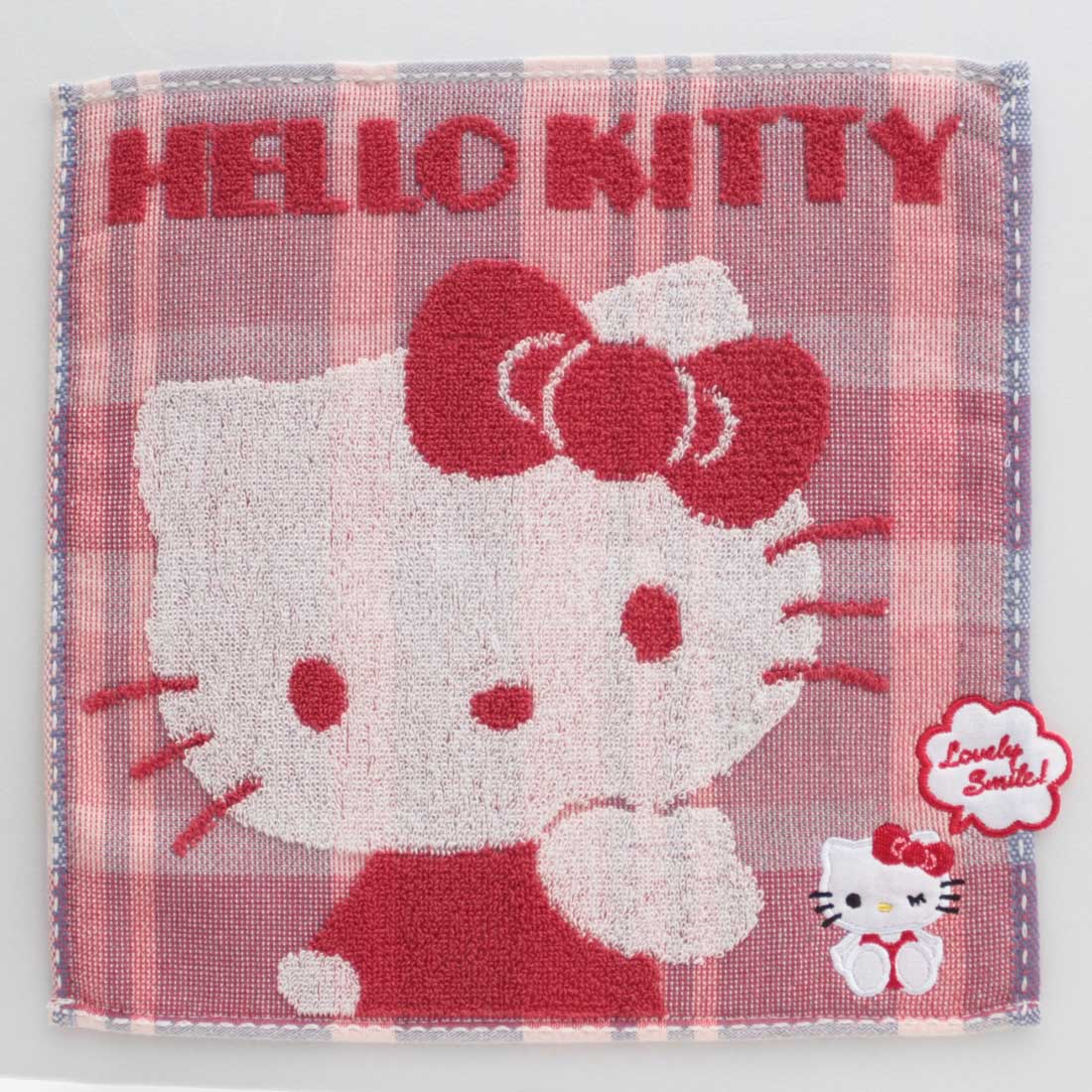 ハローキティ タオルハンカチ 0001 レッド 【HELLO KITTY