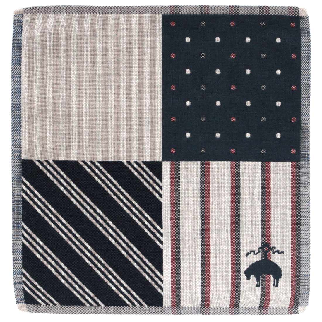 ブルックス ブラザーズ スマホ・メガネ拭き ハンカチ フォーパターン