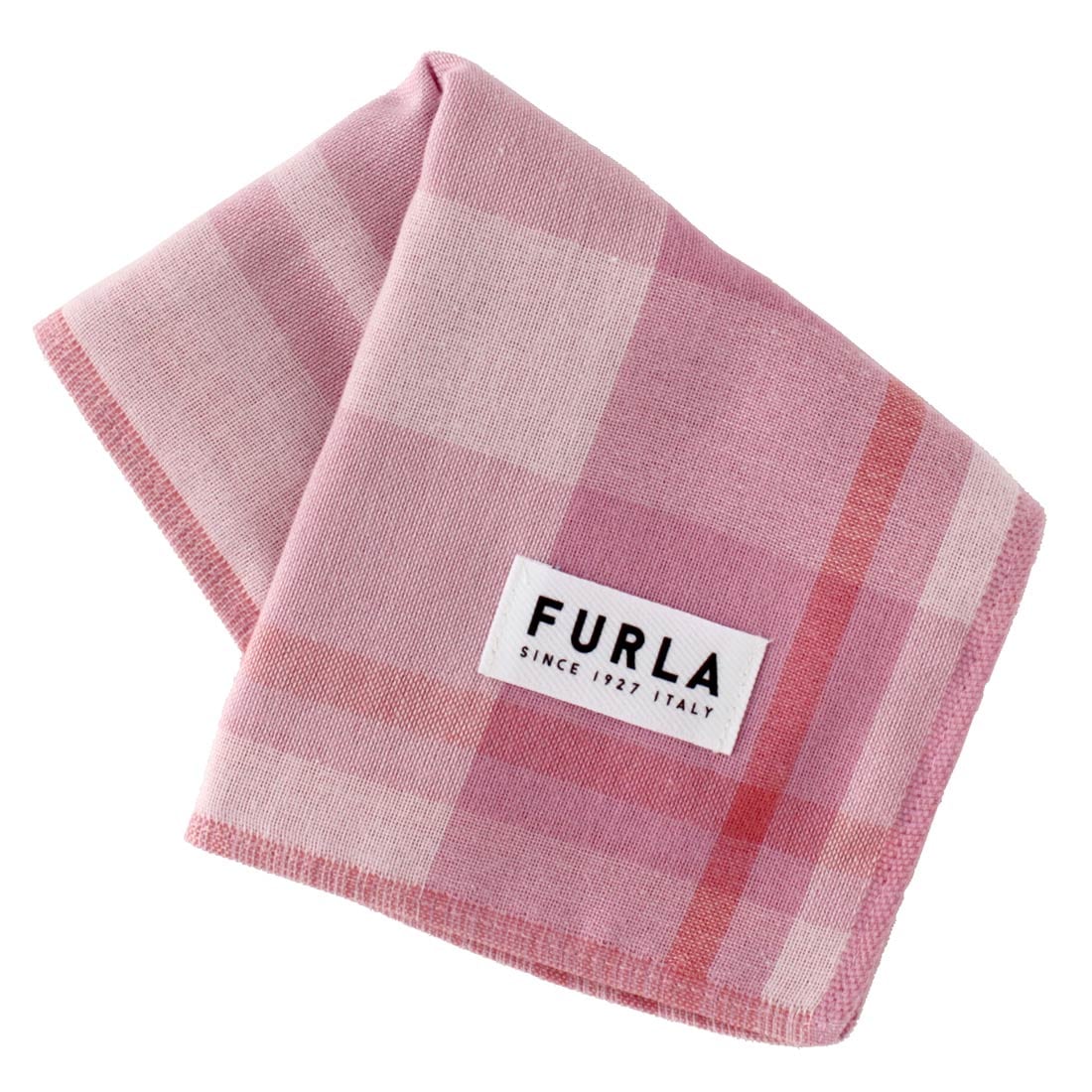 フルラ 4重ガーゼ ハンカチ チェック ピンク | ブランド,フルラ
