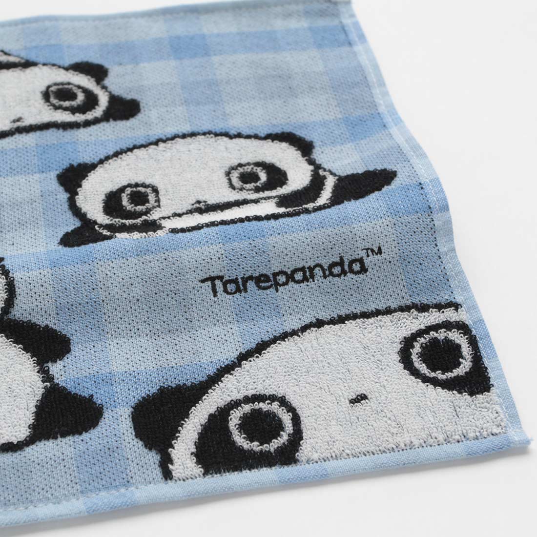 リラックマ たれぱんだ タオルハンカチ チェック ブルー | キッズ