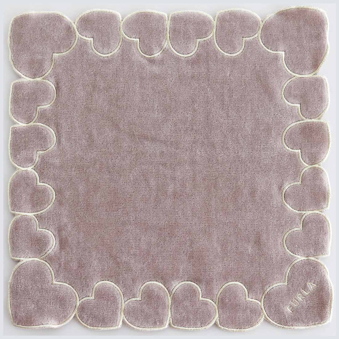 フルラ 大判 タオルハンカチ（約28cm） 0203 ベージュ 【FURLA