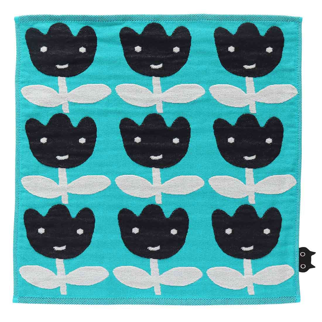 アツコマタノ 三重ガーゼハンカチ チューリップ ブルー 【Atsuko アツコマタノ 三重ガーゼハンカチ チューリップ ブルー 【Atsuko