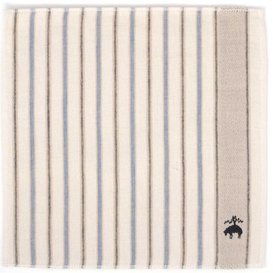 ブルックス ブラザーズ 表ガーゼ地・裏タオル ストライプ ベージュ