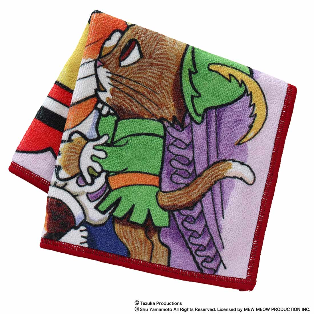 キャットアート スマホ・メガネ拭き ハンカチ ニャボンの騎士 【CAT