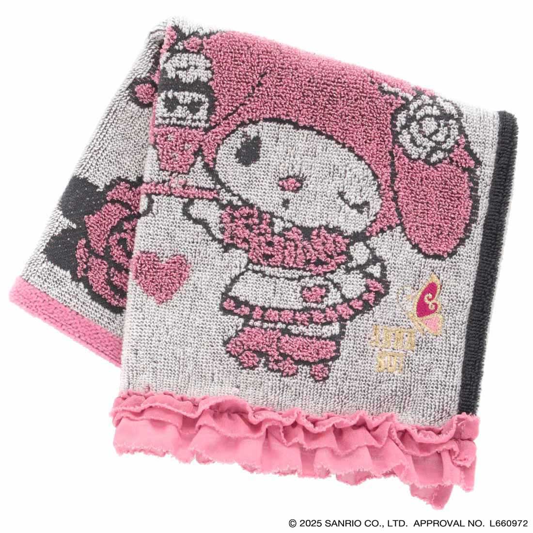 ANNASUI クロミハンカチ アナ スイ「マイメロとクロミ」アメリカンダイナーモチーフの