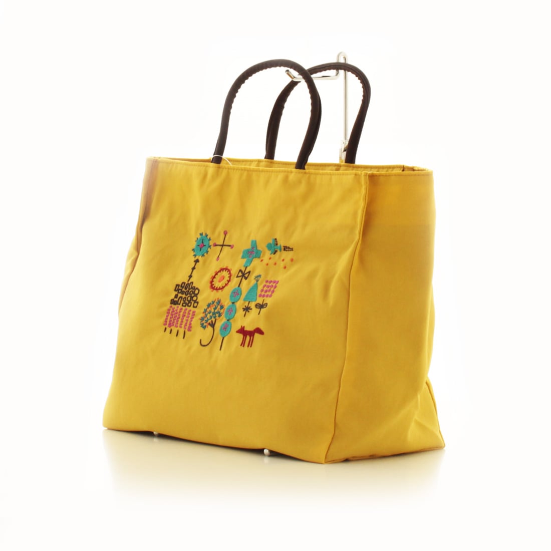 送料無料】アツコマタノ 刺繍 マチ付きトート（大）＜小さな森