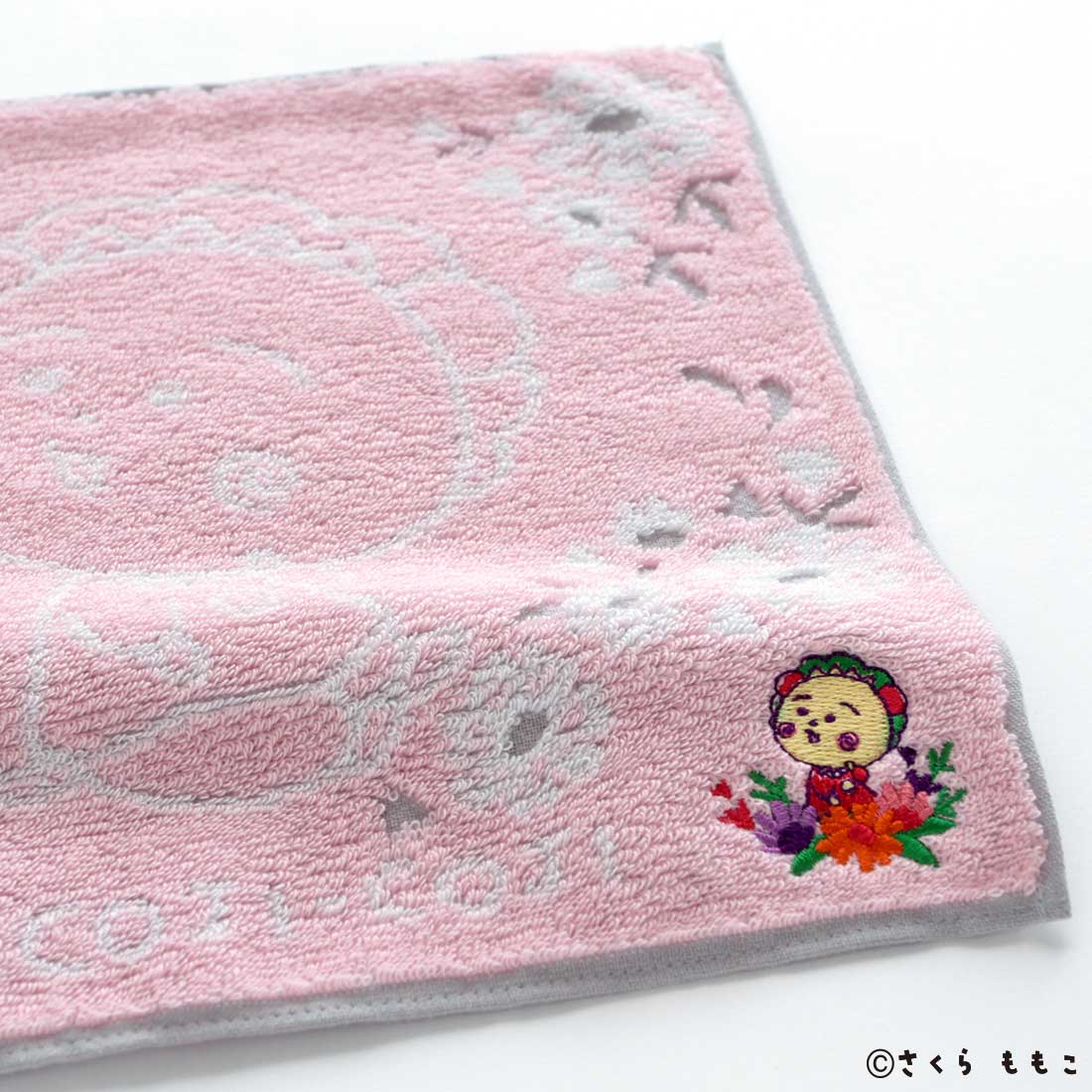 1月28日 午前10時 発売開始】 コジコジ タオルハンカチ 花に囲まれた