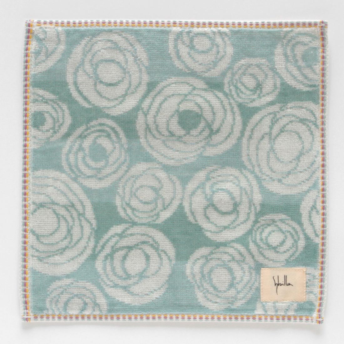 シビラ ミニ タオルハンカチ（20cm）cantar（カンター） ブルー