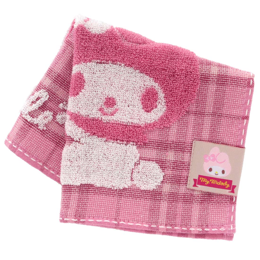 マイメロディ タオルハンカチ タータンチェック ピンク | キッズ