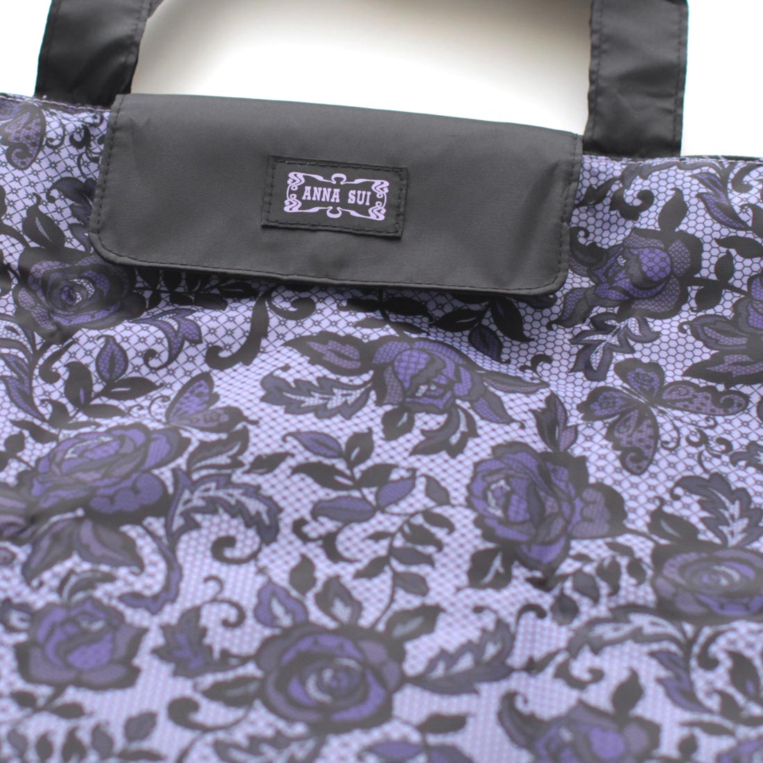 ANNA SUI アナスイバッグ 限定 牛革 カービングローズ柄 花柄 バラ