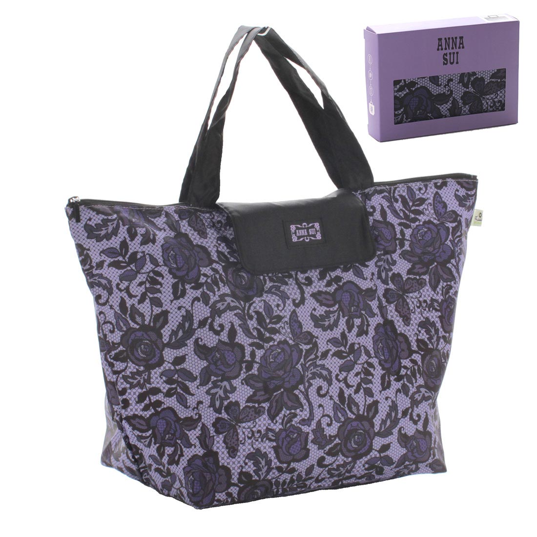 アナ スイ ファスナー付きエコバッグ/マイバッグ<BR> リプリーブ