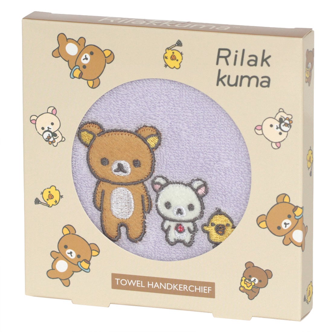 リラックマ タオルハンカチ（パッケージ入り）リラックマと