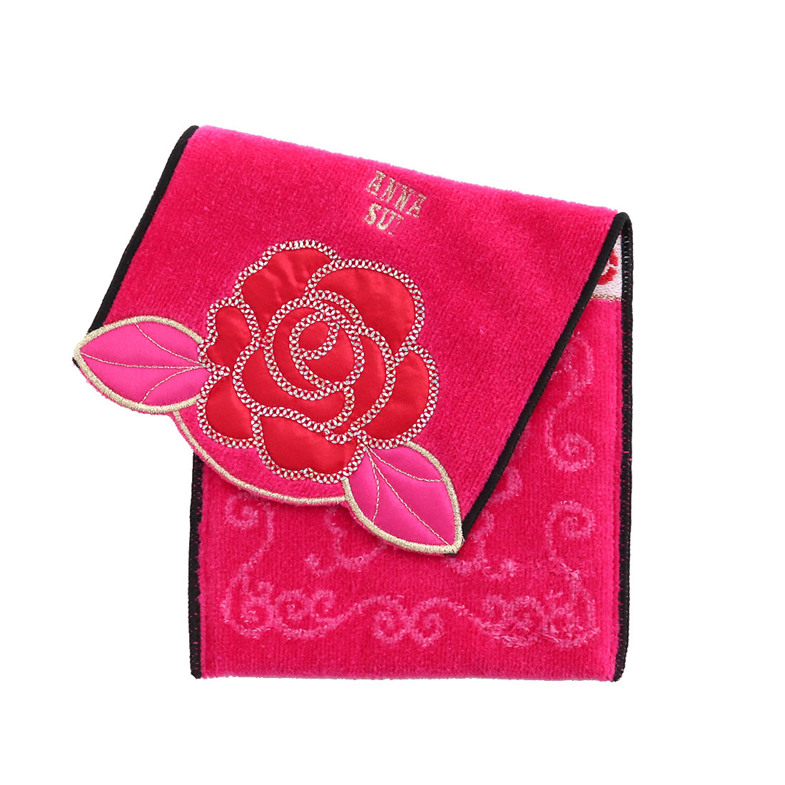 【関税込み】Anna Sui ピンク Cabbage Rose タフタ ジャケット セール】ANNA SUI NYC/アナスイエヌワイシー/ハイネックジップ