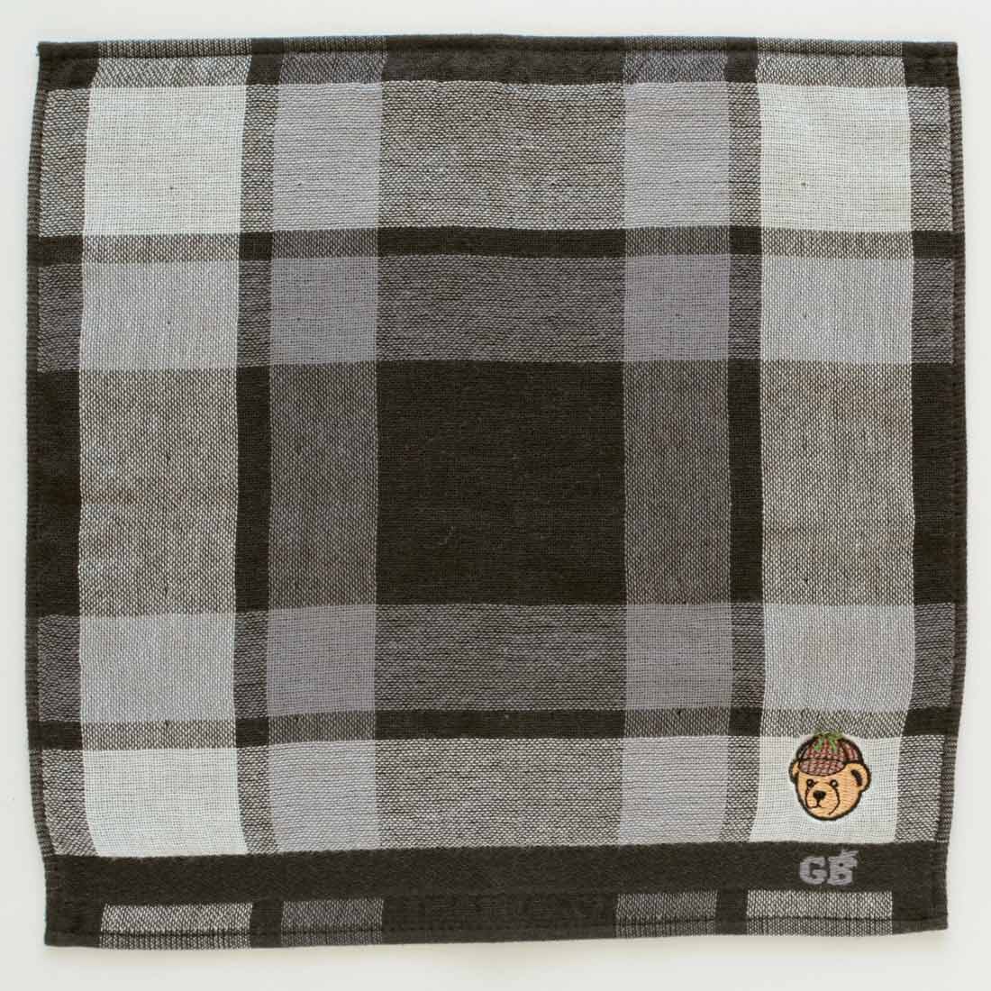 LOVERARY クマ刺繍 ハンカチチャームセット　タータンチェック LOVERARY クマ刺繍 ハンカチチャームセット タータンチェック LOVERARY