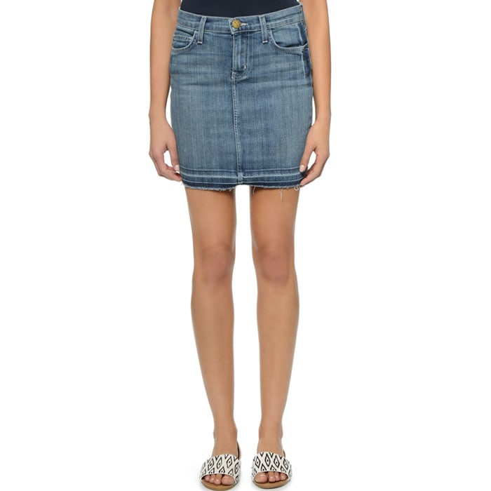 Current Elliott（カレントエリオット） THE SKINNY MINI Dusty Sapphire w/Released Hem デニムスカート