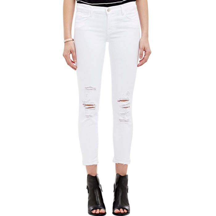 J Brand（ジェイブランド・ジェーブランド）9326 LOW-RISE CROPPED SKINNY Demented ホワイトスキニー