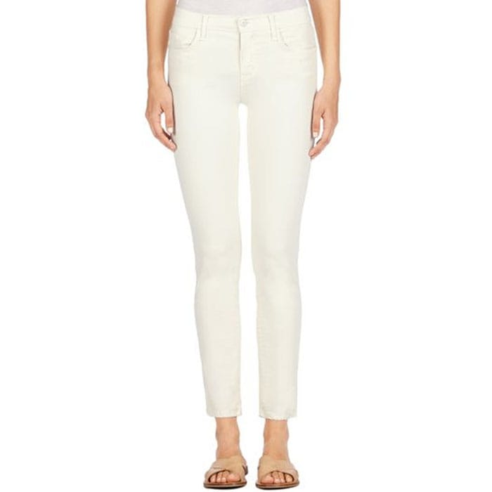 J Brand（ジェイブランド・ジェーブランド）8312 MID RISE CROPPED RAIL Tropez ホワイトスキニー