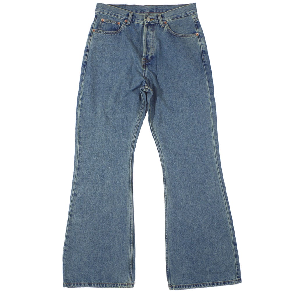 ルグランブルー、デニム、フレア Wrangler ラングラー 22SS FLARE JEAN フレアジーンズ ブルー