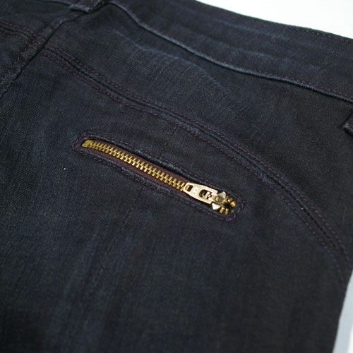 Siwy(シィーウィー) Violet Zip Cropped Skinny Ride スキニーデニム