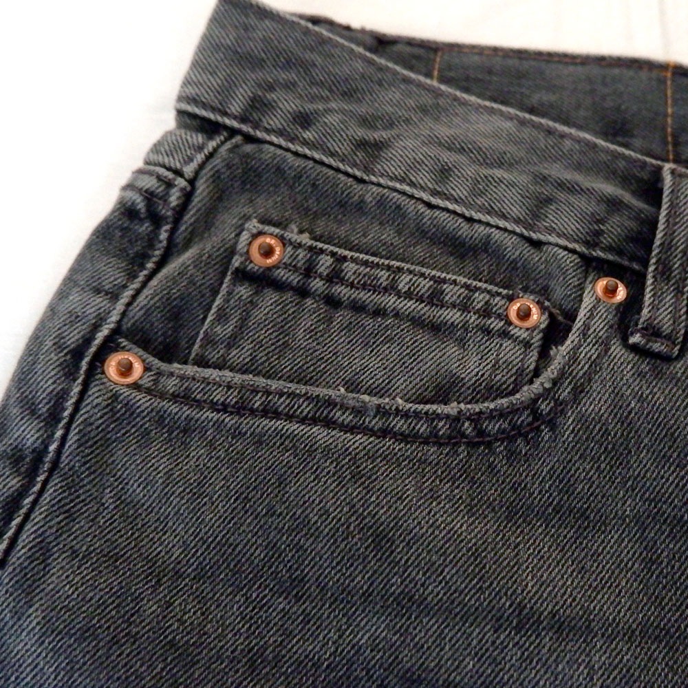 DR DENIM ドクターデニム DASH Relaxed Straight Mid Grey Used リラックス ストレート