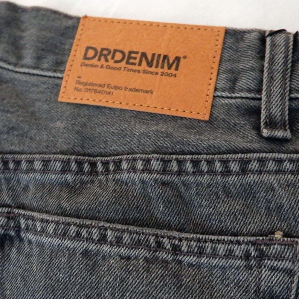 DR DENIM ドクターデニム DASH Relaxed Straight Mid Grey Used リラックス ストレート