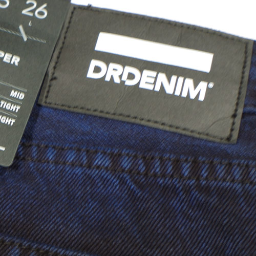 DR DENIM（ドクターデニム） PEPPER HIGH RISE STRAIGHT Dark Sapphire リラックスストレートデニム