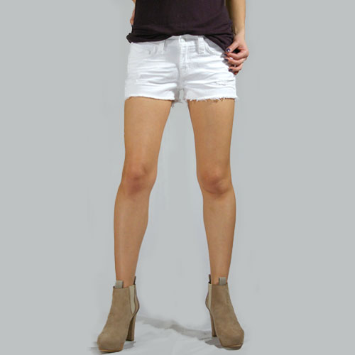 J Brand（ジェイブランド・ジェーブランド） CUT OFF SHORT Vixen White デニムショートパンツ
