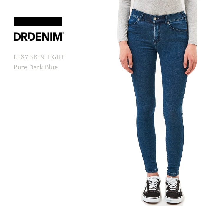 DR DENIM（ドクターデニム）　LEXY MID RISE SKINNY TIGHT Pure Dark Blue スキニーデニム